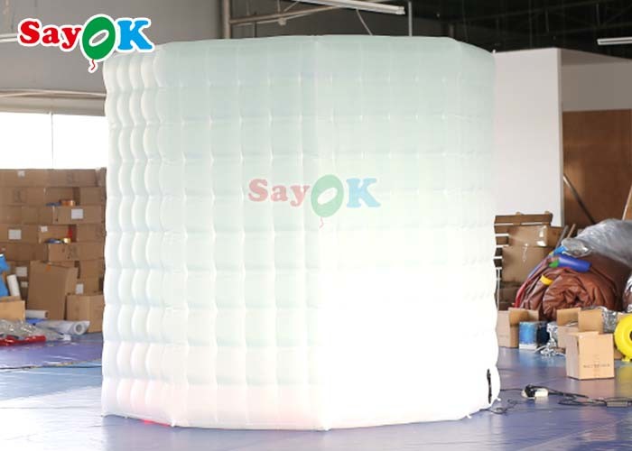 210D Inflatable Photo Booth For Exhibition 2.4x2.4x2.4mH