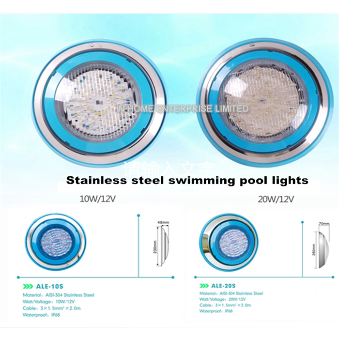 IP68 Wall Mounted RGB LED Swimming Pool Light / Outdoor LED Pond Lamp