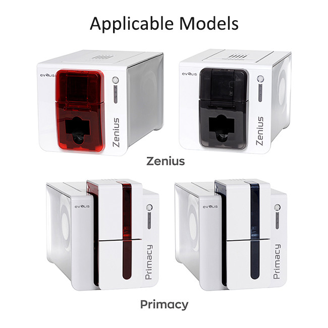 ID Badge Printer Double Sided Single Sided Color Printing 1.1 Microns Overlay Thickness