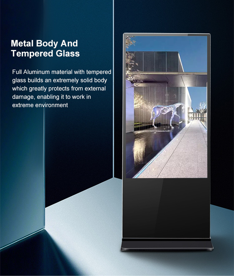 55 Inch Lcd Infared Interactive Flat Panel Self Service Kiosk Wide Vision