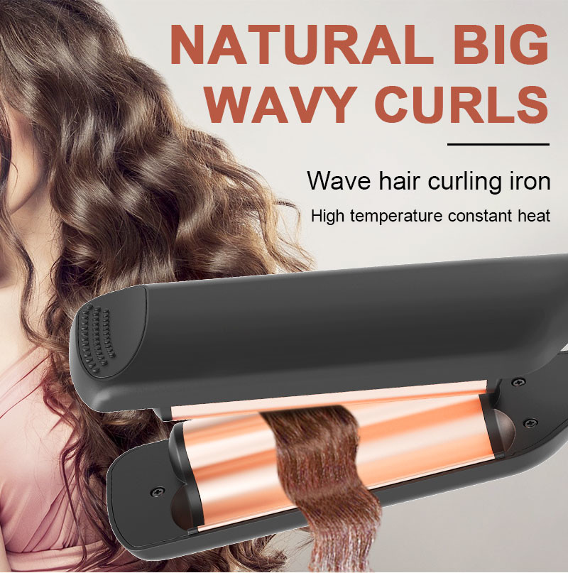 PTC electric Two Barrel Curling Wand , Ceramic 2 Barrel Hair Curler