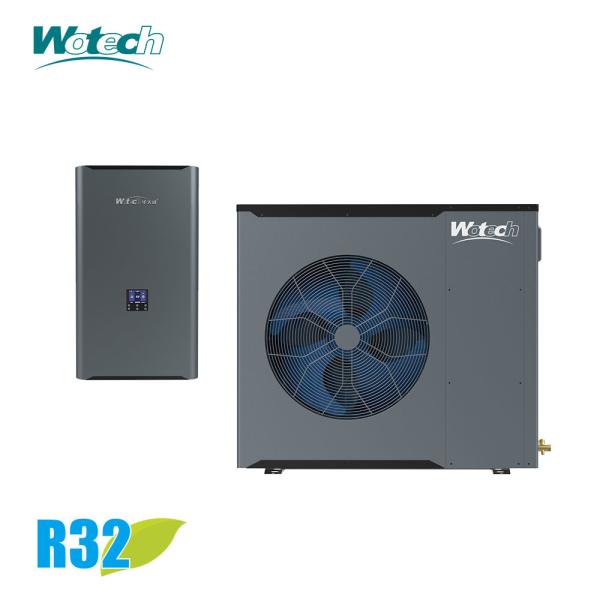 CE Certified 10kW R32 Single Phase Inverter Split Heat Pump For DHW Heating