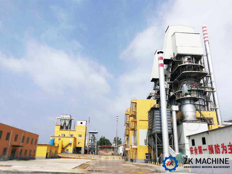 Gas Fired Double Chamber Shaft Kiln 200tpd Calcination Equipment