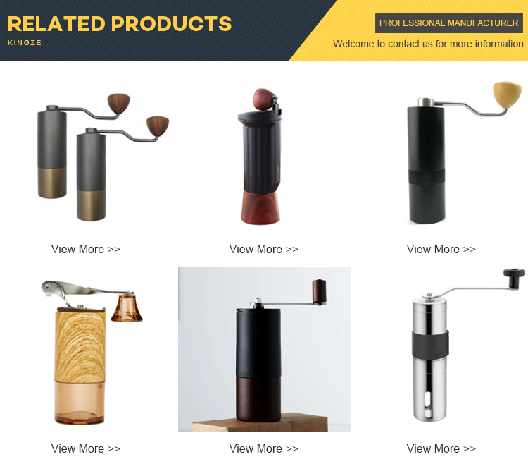 Custom Coffee Maker Accessories Mini Hand Crank Manual Coffee Grinder Adjustable