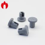Brominated Butyl Round Rubber Stopper , Rubber Test Tube Stoppers For Glass