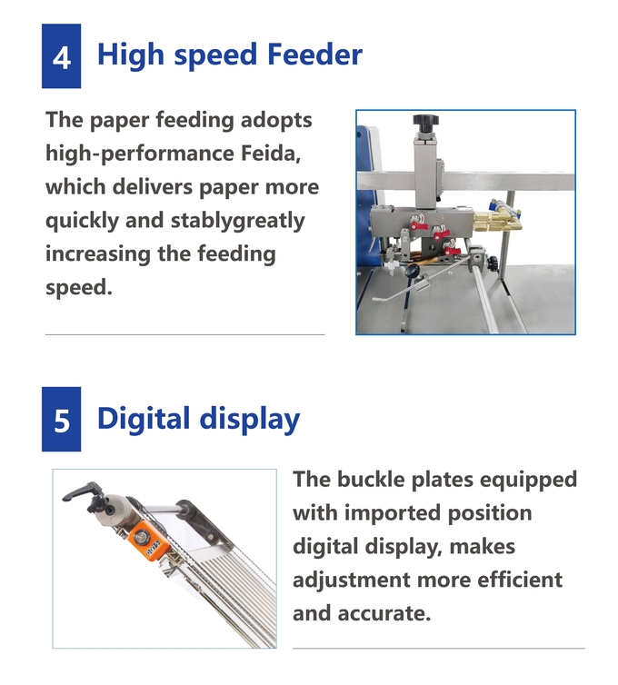 Automatic Brochure Paper Leaflet Folding Machine Paper Cross Folder Equipment