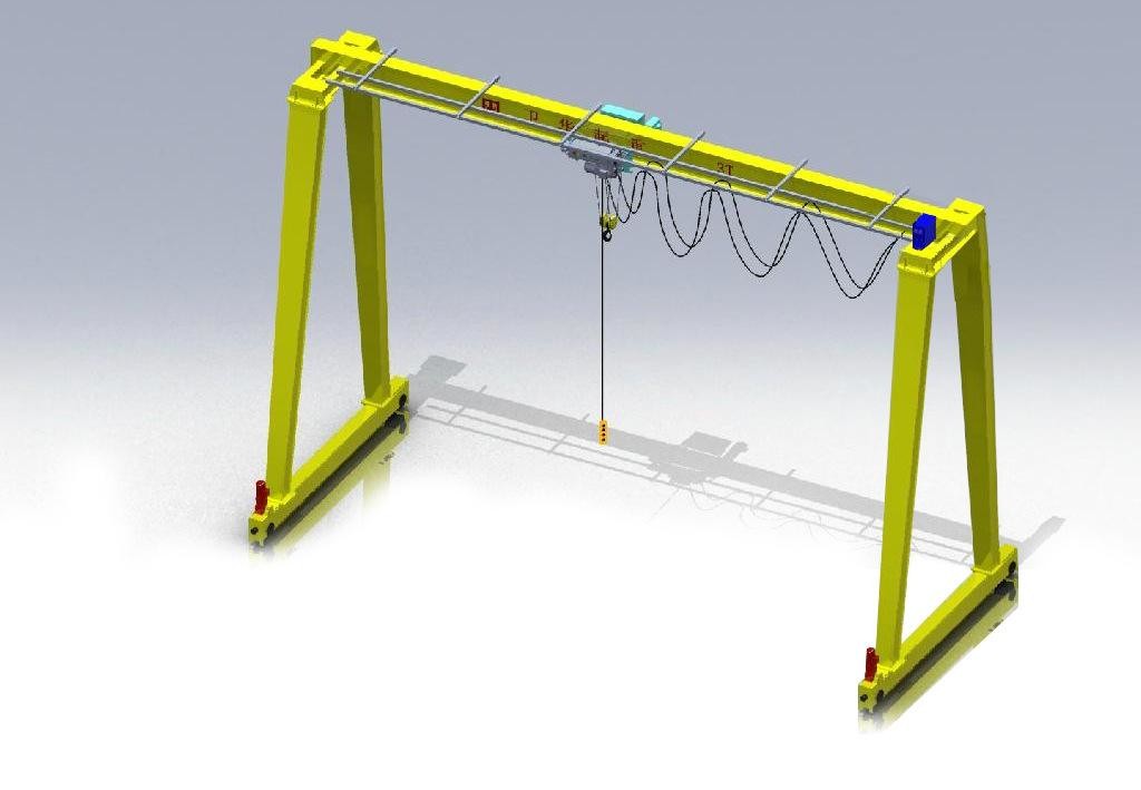 Manual Control Double Girder Overhead Cranes 1-30t Capacity for Heavy Loads