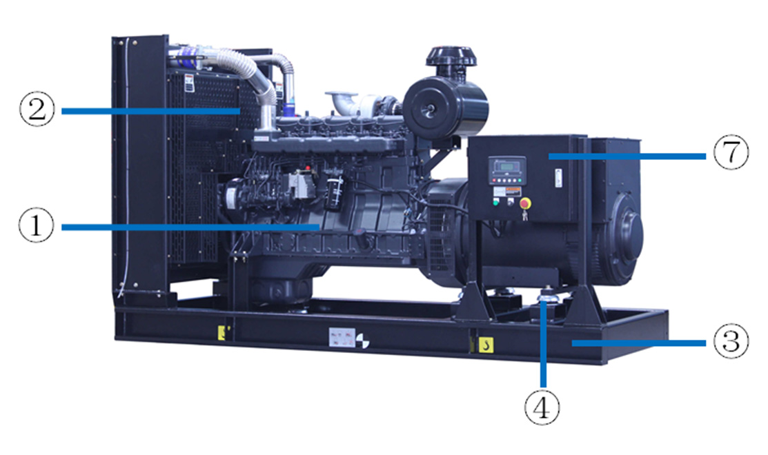 400 Kva 70kv Open Frame Generator YC4D120-D30 140A China Perkins Diesel Generator