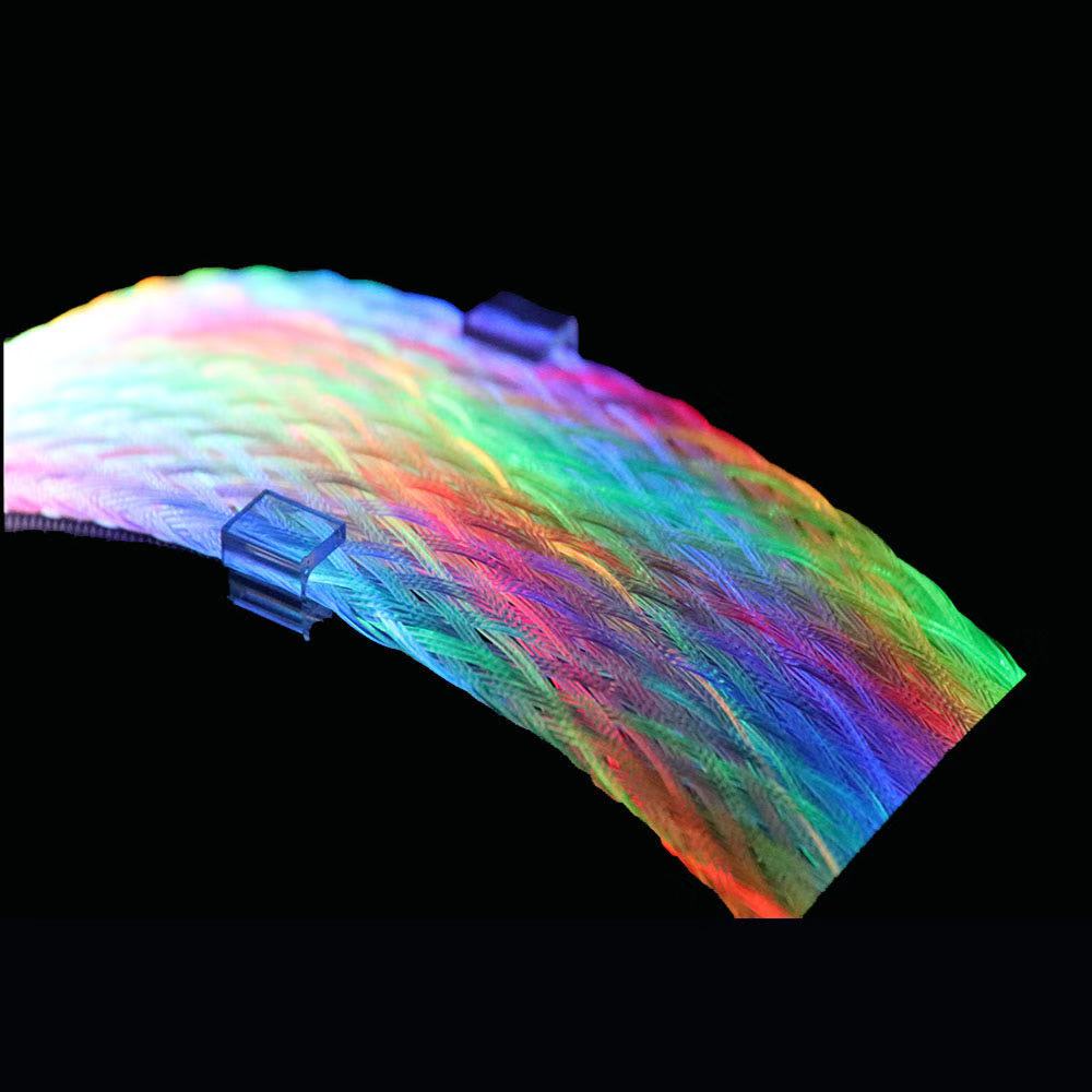 PSU Extension Cable RGB 24Pin Neon Line For Gaming PC Unsync