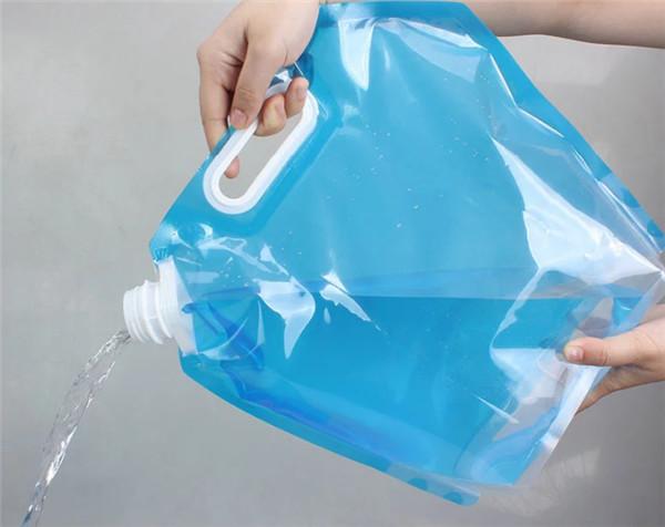 Outdoor Sports Spout Pouch Packaging 2L 3L 5L 10L BPA Free Folding Water Spout