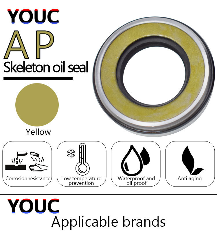 60 X 90 X 14mm Skeleton Oil Seal AP3461 FKM NBR Oil Seal For Excavator Engine Spare Parts