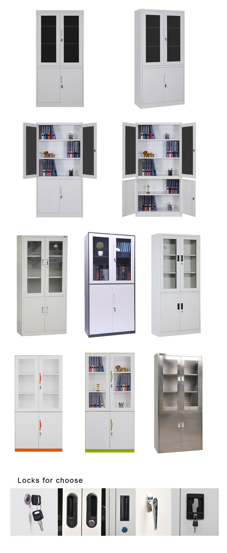 Knock Down 40cm Depth 90cm Width Metal Filing Cupboard
