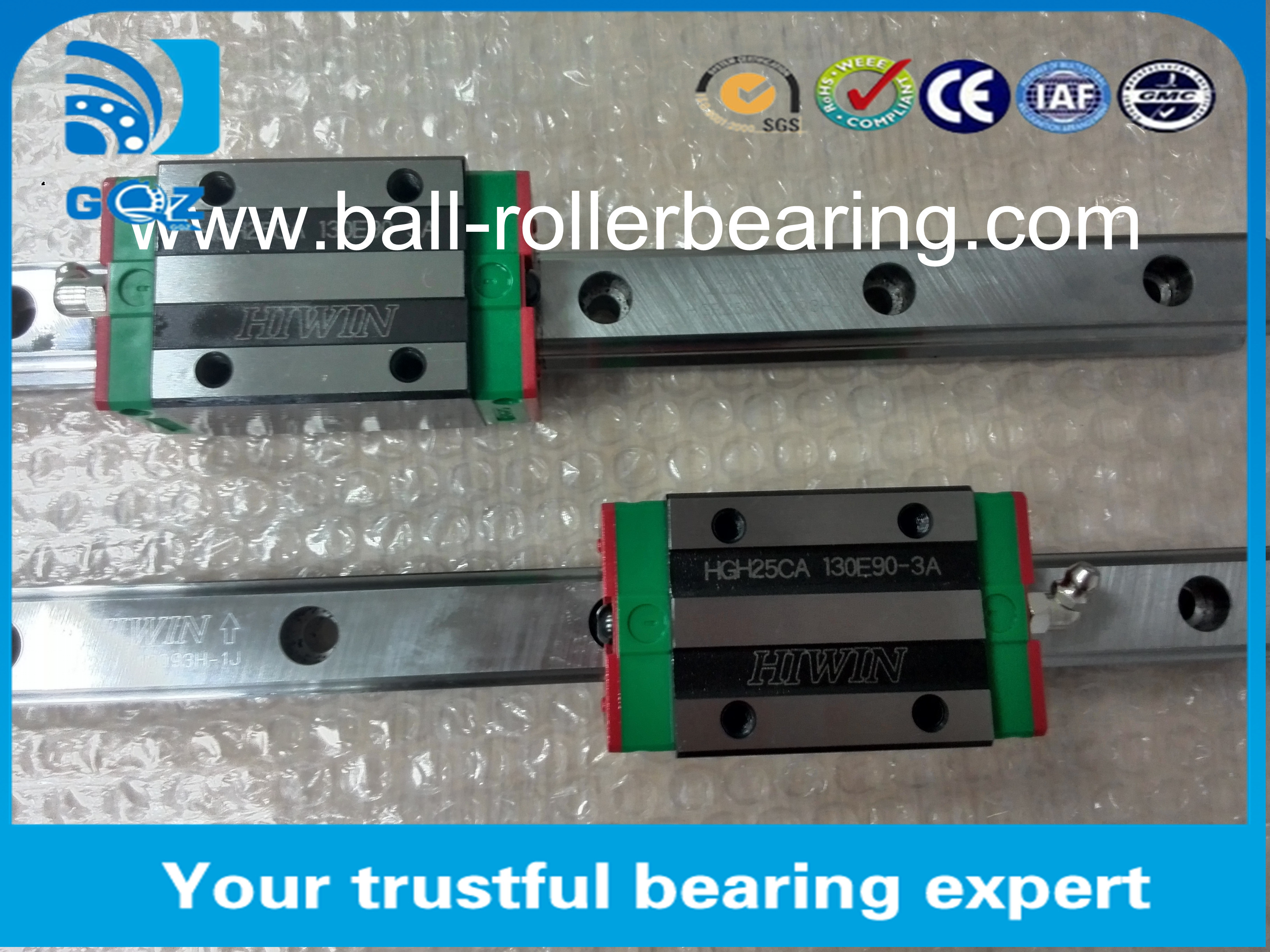 WR 20mm HGH20HA Linear Ball Bearing Linear Guideways 20x44x30mm