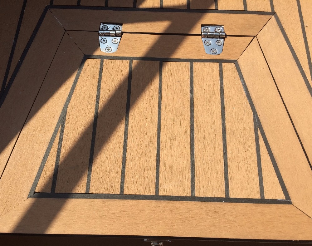 190*5*25000mm PVC Synthetic Teak Marine Decking for Boat Flooring at Competitive