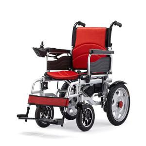  Reinforced Lightweight Foldable Electric Wheelchair Chromed Steel Multi Functional Manufactures