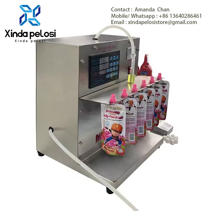 Stand Up Plastic Pouch Sealing Machine, Mini Doypack Filling And Capping Machine For Sale