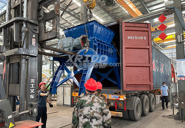 Plastic Waste Shredder Machine Double Shaft Shredder For Fabric And Clothes