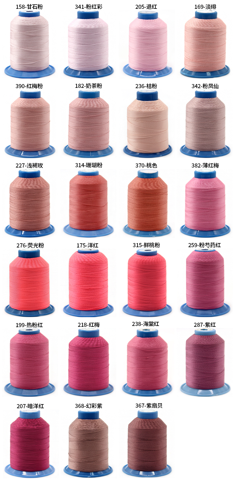 Tex70 80 90 High Strength Polyester Sewing Thread for Leather Sewing 0.35mm Diameter