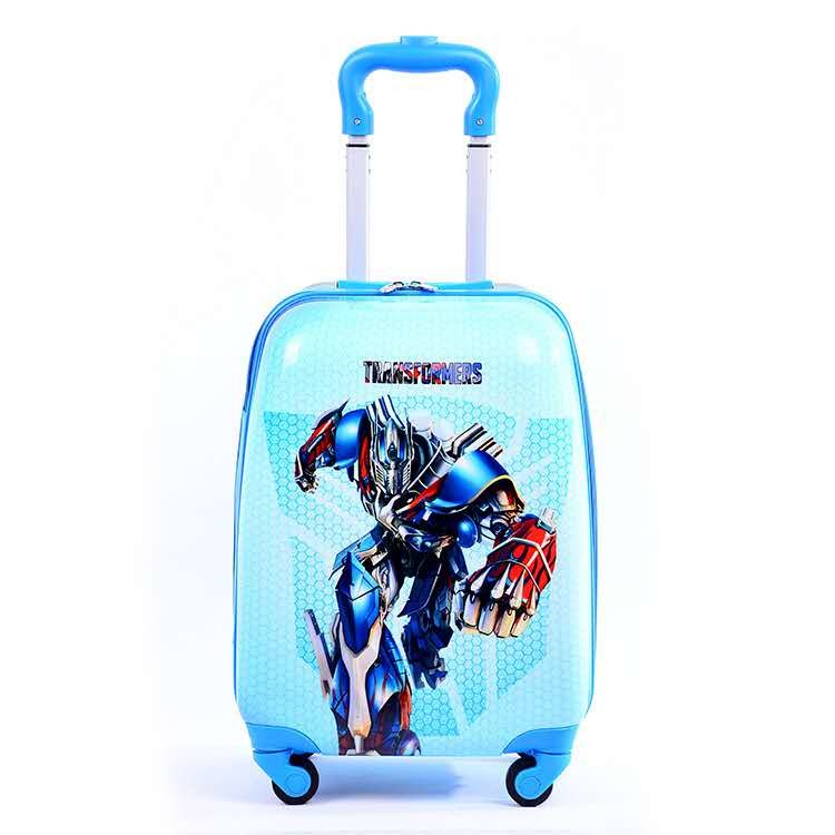 16 inch ABS PC Children School Bag with Cartoon filming Luggage Bag
