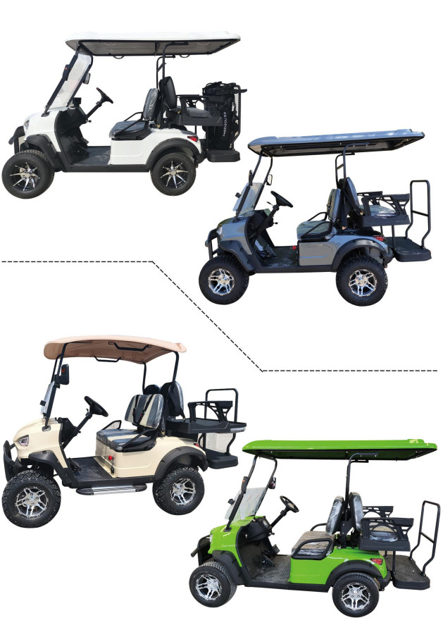 Rack And Pinion Steering Golf Club Cart Sightseeing With 40km/H Speed