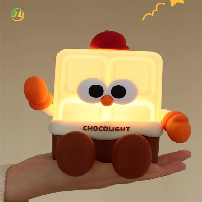 Cute Funny Design Unique Silicone Safe Soft Night Light Companion Lamp Bedside Lamp Indoor