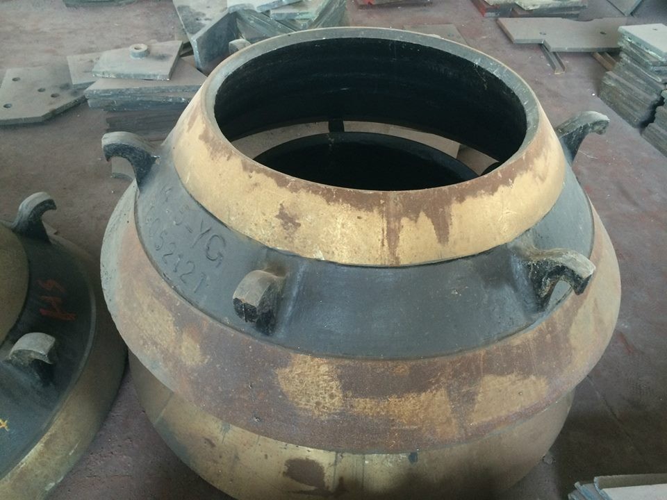 high manganese cone crusher bowl liner cone liner mantle and concave cone crusher spare parts