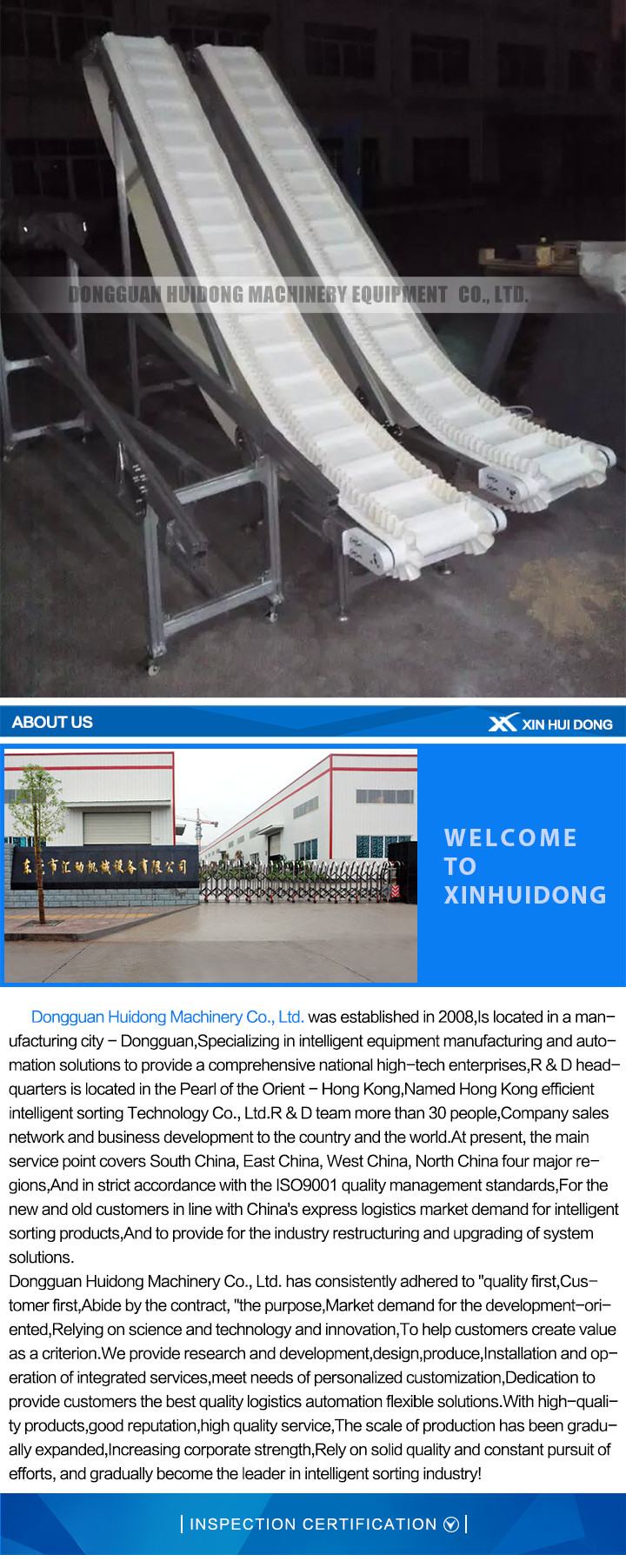 Sidewall Food Grade Rubber Conveyor Belt With 400 - 2600mm Belt Width