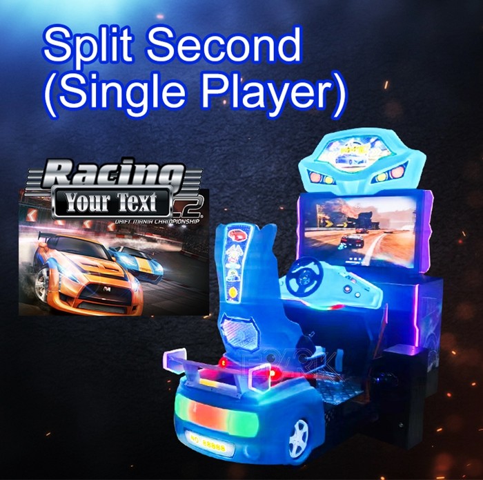 Coin Operated Split Second Amusement Games Factory Street Racing Car