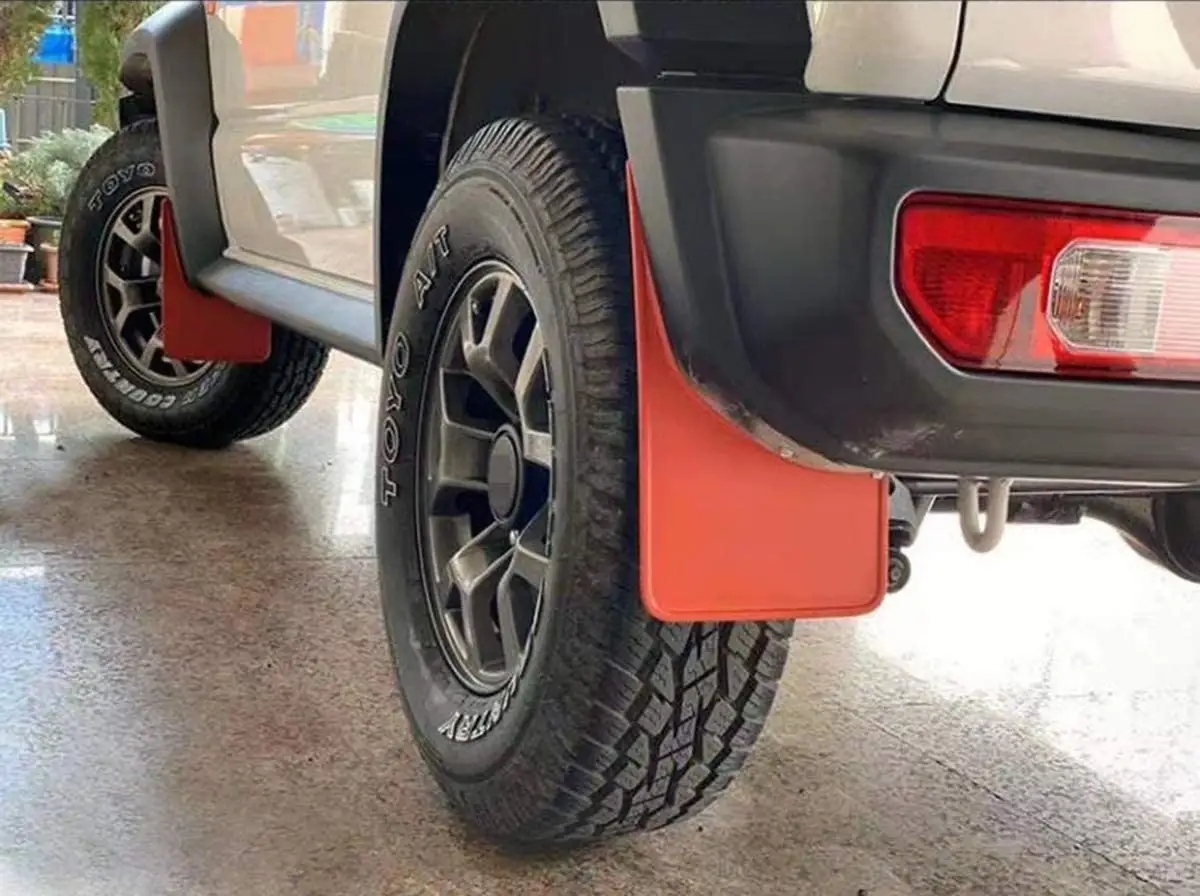 Custom Red Splash Guards Mud Flap for Suzuki Jimny JB64/JB74 2018 Automotive Parts