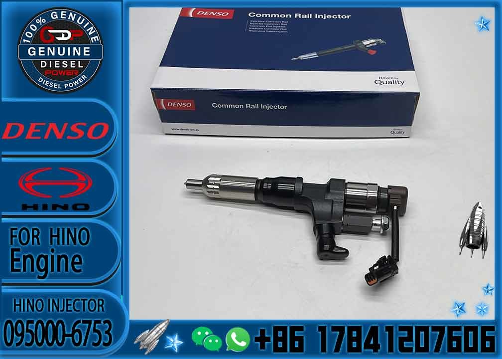 Diesel engine common rail fuel injector 295050-1170 095000-6750 095000-6753 23670-E0030 23670-E0031 for hino
