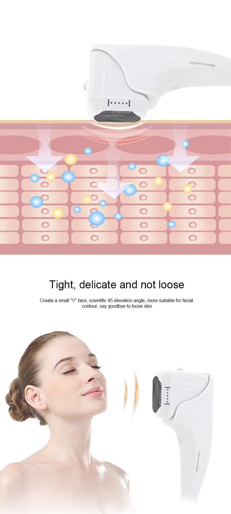 12D Ice Compress HIFU Facial Machine For Deep Tissue Stimulation And Rejuvenation