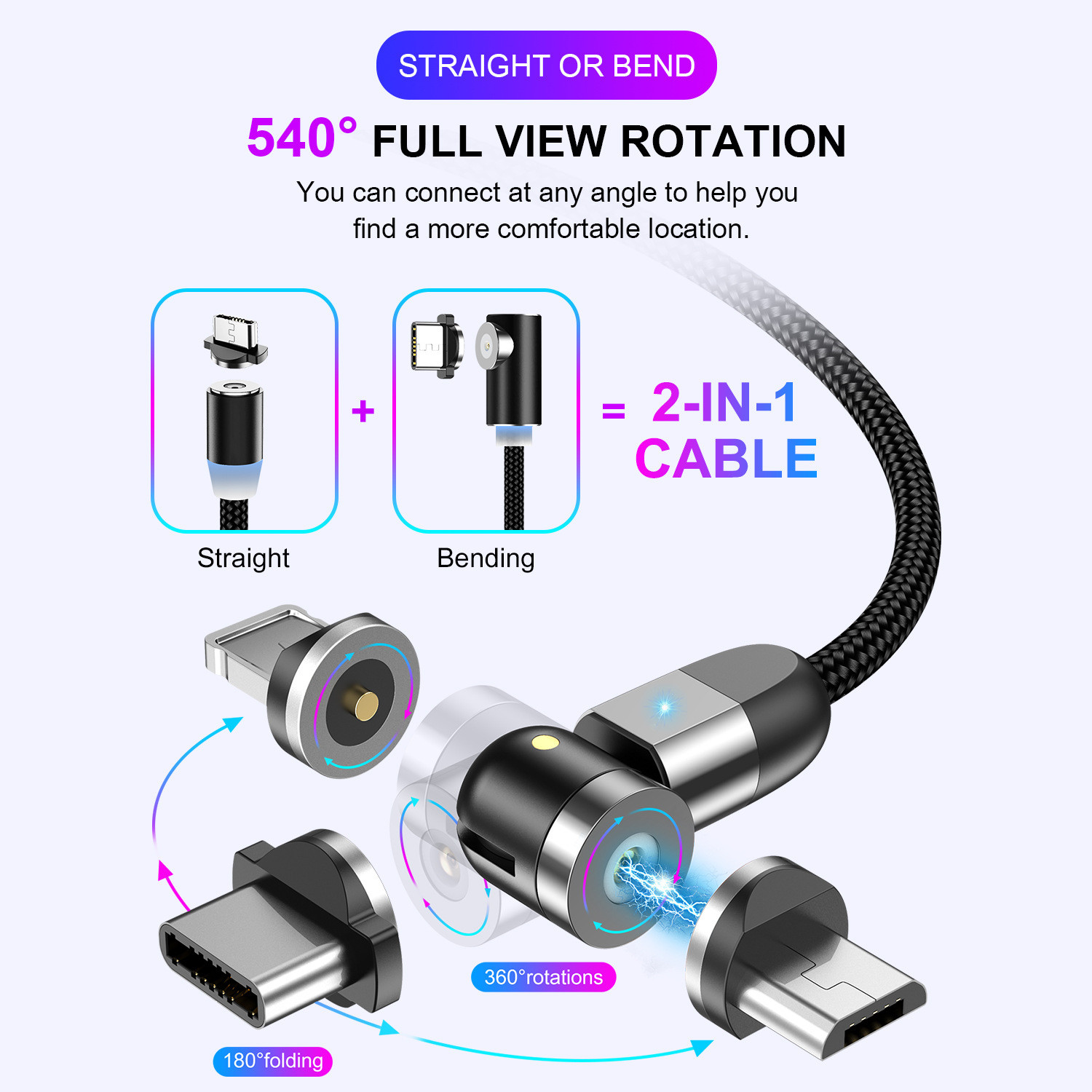 Magnetic USB Charger Cable