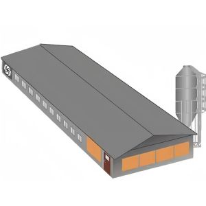 Prefabricated Steel Structure Chicken Farm House for Poultry Breeding