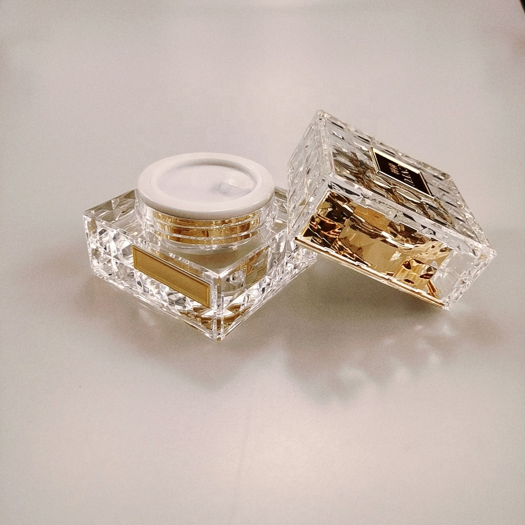 30ml 50ml 100ml Gold Luxury Emballage Cosmetique Acrylic Cosmetic Packaging Lotion Bottle