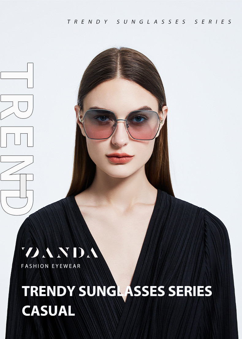 UV Protection Round Metal Sunglasses Women'S Simple Type OEM