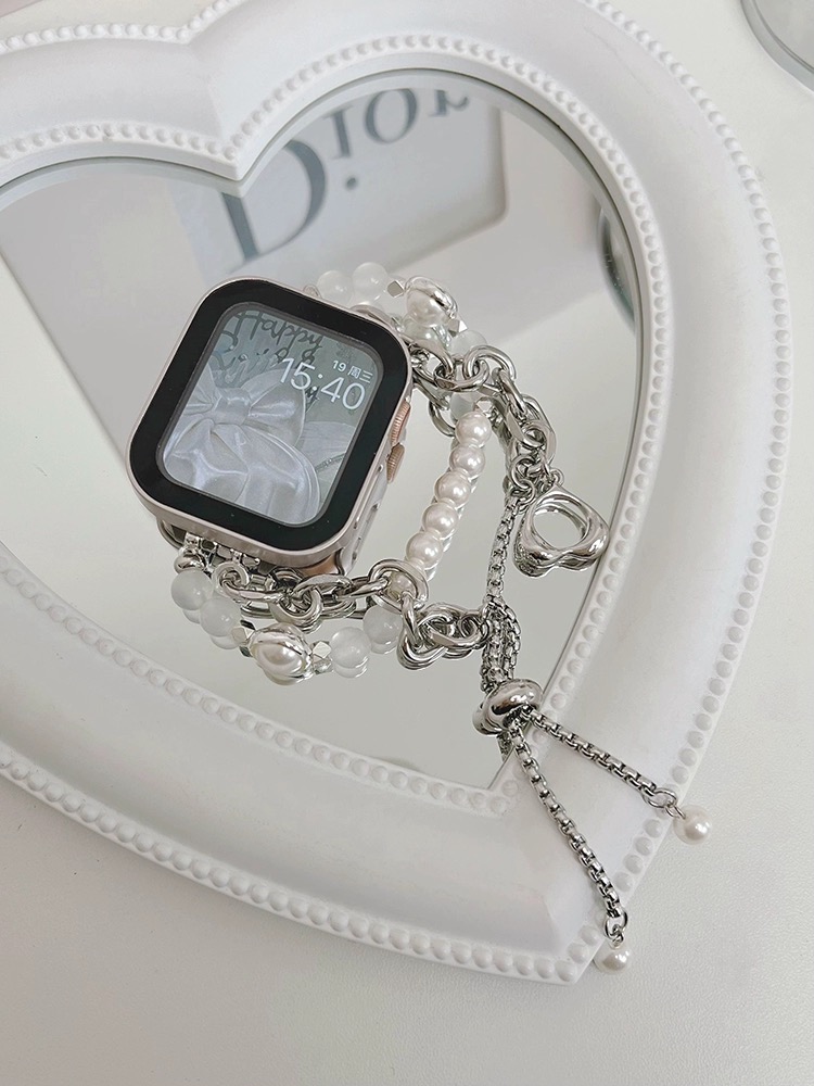 41mm Band Width Jewelry Stainless Steel iWatch Strap for Elegant and Female Smartwatch