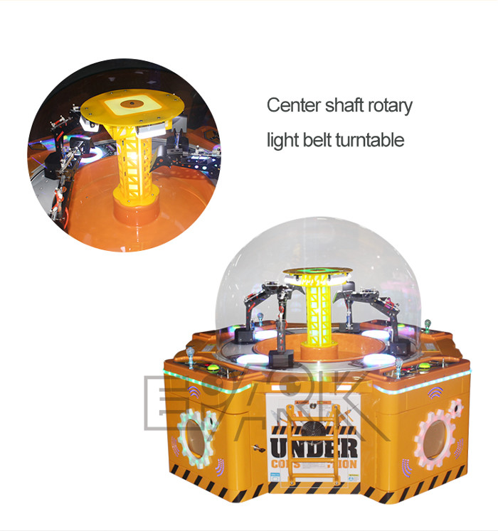 Coin Pusher Candy Vending Mini Claw Crane Game Machine With Gift For Players