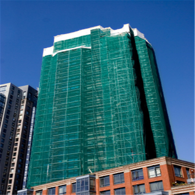 30% - 95% Shade Rate Construction Safety Mesh Netting With Eyelet 6 Needls Wraped Type