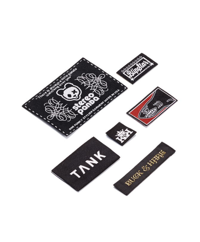 Custom Art Logo Woven Apparel Labels Personalized Woven Sewing Labels