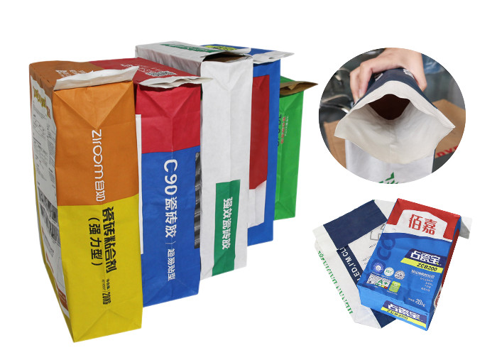 Kraft Valve Paper Bags Multiply Large Size Bags With Printing