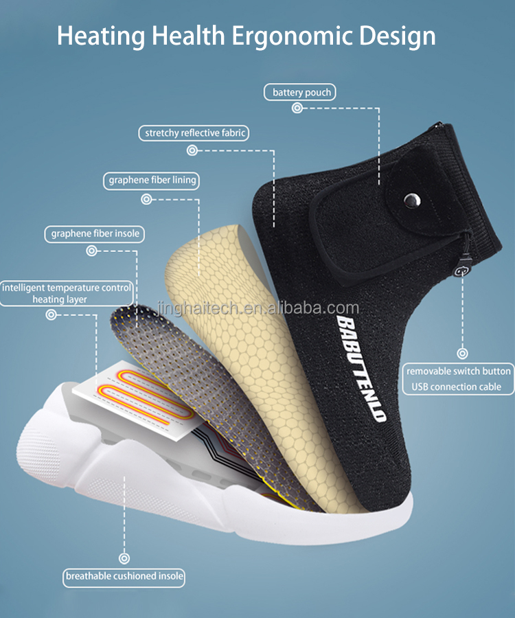 5V Rechargeable Heated Vest Electrically Heated Shoes With 5000mAh Rechargeable Power