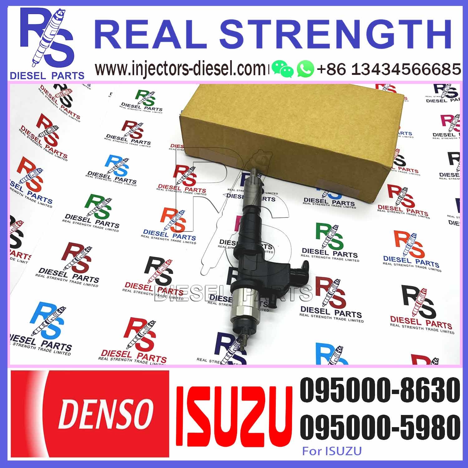Denso Fuel Injectors Nozzle Assy 8982438630 095000-8630 095000-0303 095000-5517 095000-1520 for ISUZU 4HK1 6HK1 Diesel E