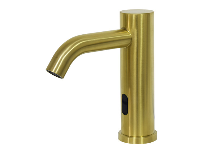 Bathroom Brass Color Smart Hands Free Auto Steel material lavatory faucet Touchless Sensor Automatic Basin Faucet