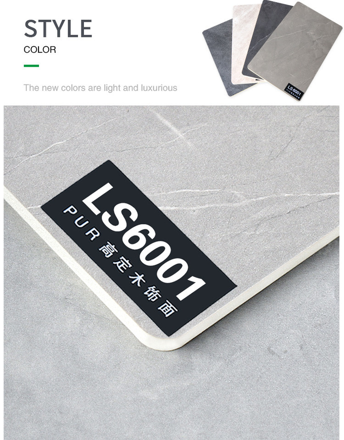 Bamboo Charcoal PVC Marble Wall Panel Sheet 1220*2440*8mm