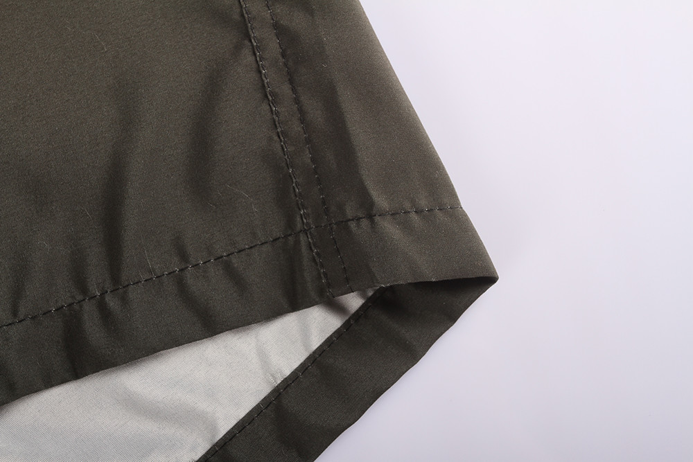 Olive Camouflage Mens Elastic Waist Board Shorts