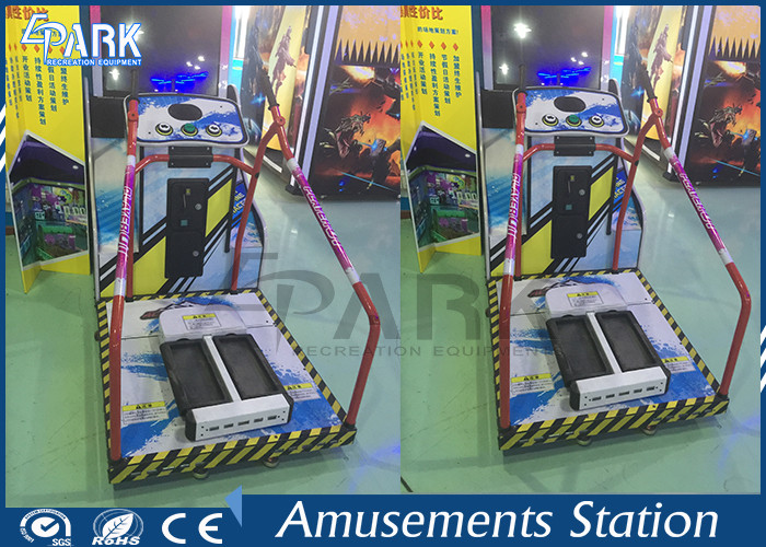 Indoor Ski Simulator Machine / Coin Op Arcade Machines Alpine Racer Colorful Vision