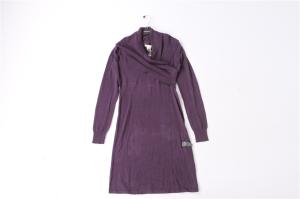 Purple Coral Women'S Long Sleeve Sweater Dress 80% Cotton 20% Wool Manufactures
