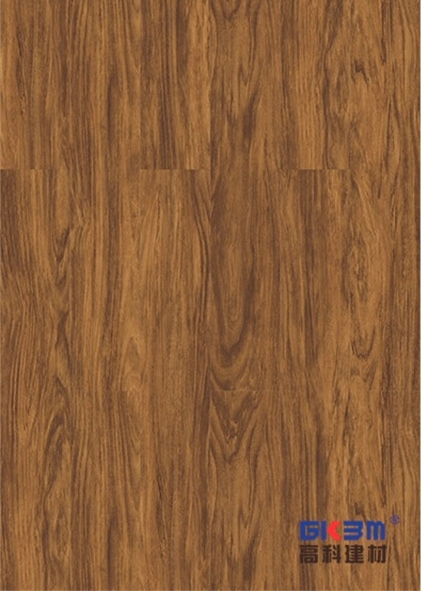 1220x183mm Fireproof SPC Plastic Flooring E0 Formaldehyde Ormosia Henryi Padauk GKBM SY-W3008