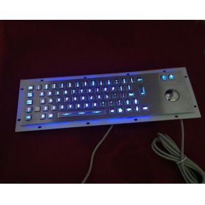 China vandal resistance metal keyboard with led button on sale