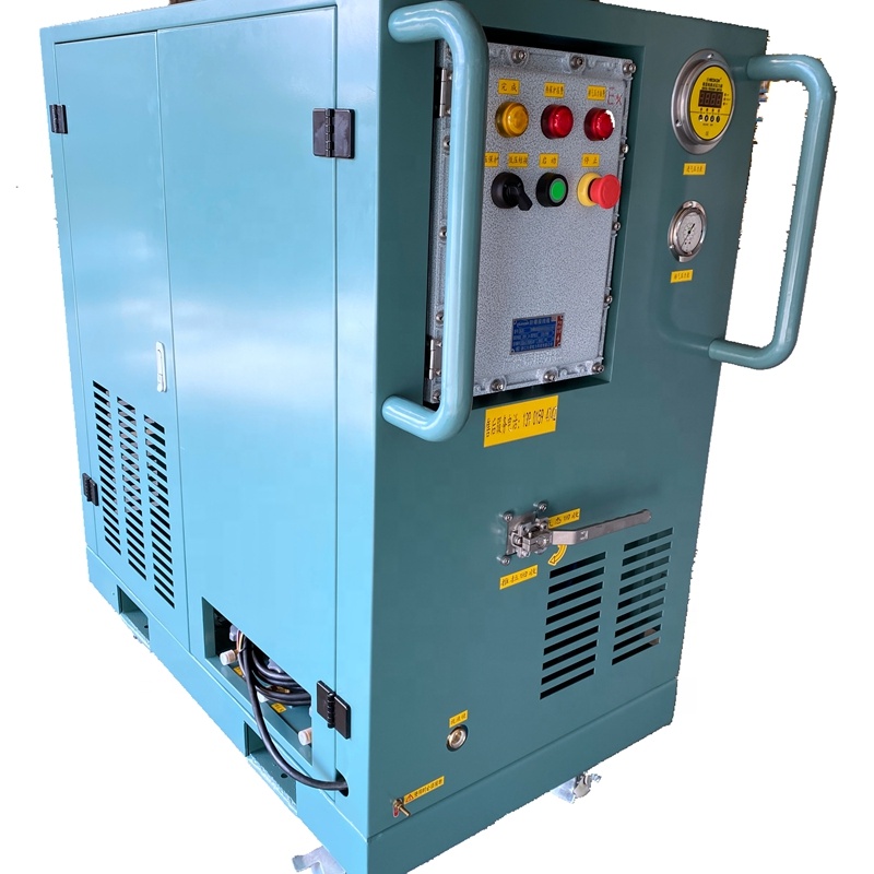 Flammable R290 R600a Refrigerant Recovery System 4HP Explosion Proof Recovery Machine Ac Charging Machine